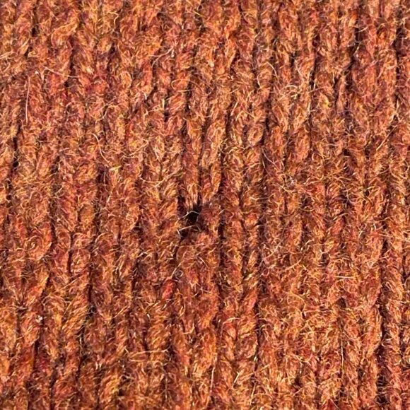 VTG Abercrombie Fitch Sweater XL Rust Orange Wool Ross Geller Autumn 90s Isle - Picture 2 of 6